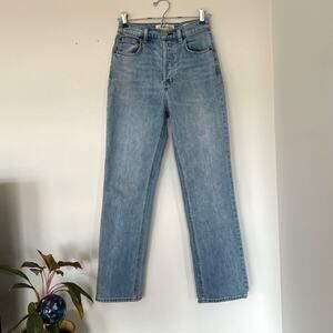 Aritzia Denim Forum The Arlo High Rise Straight Jeans